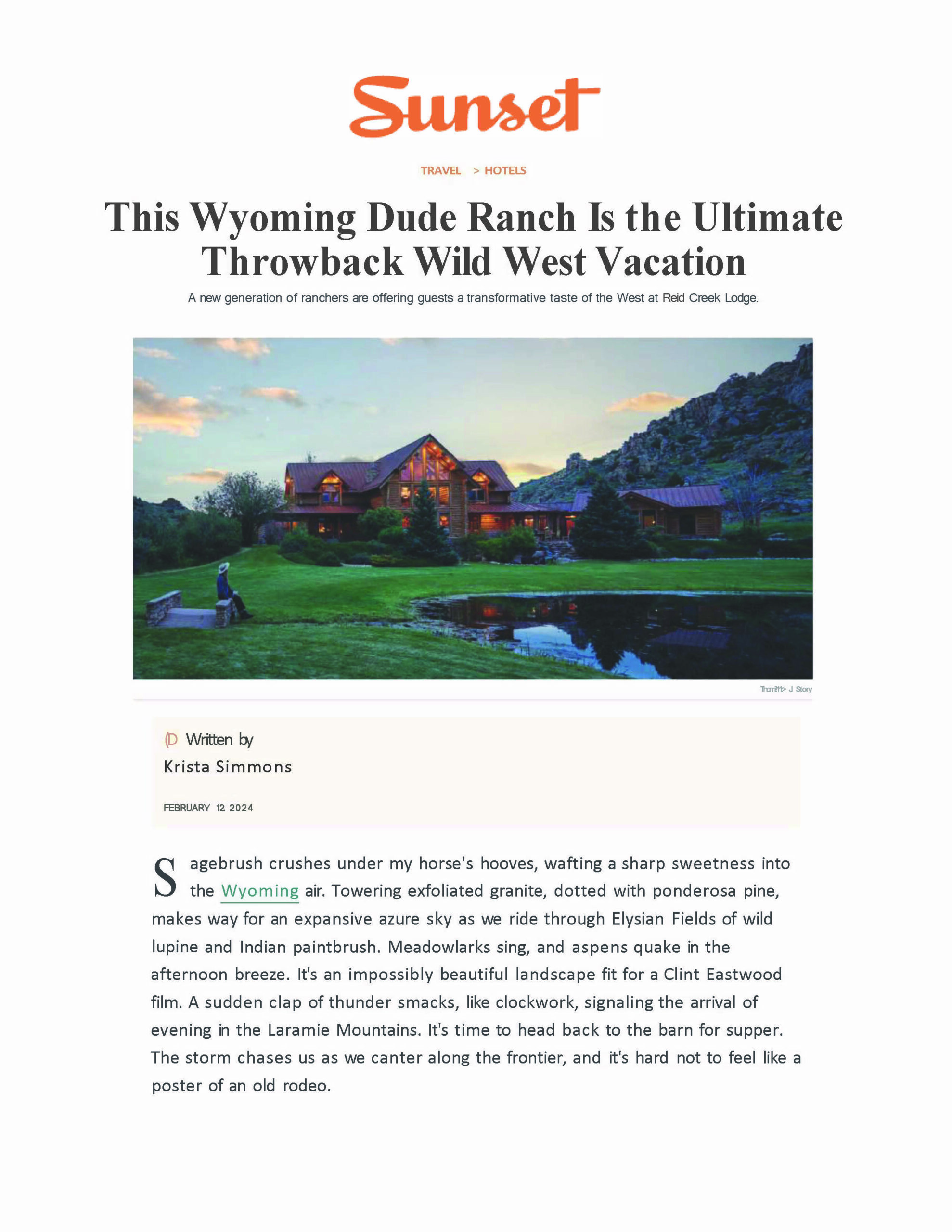This Wyoming Dude Ranch Is The Ultimate Throwback Wild West Vacation